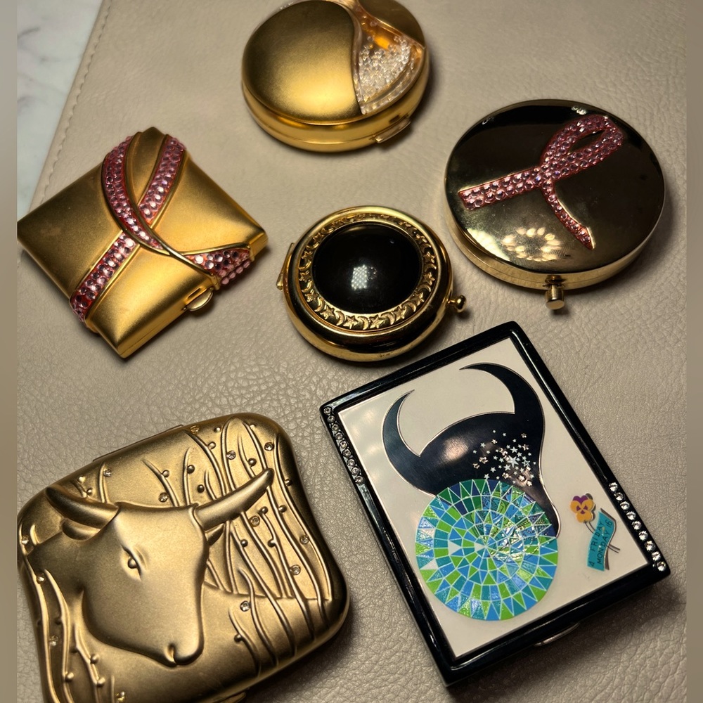 Estée Lauder limited edition pressed powder compacts. Collectors items.